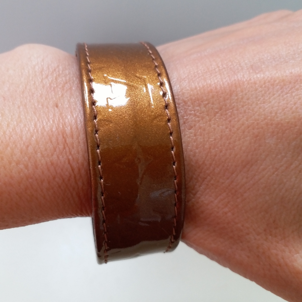 Louis Vuitton Brown Vernis Patent Leather Bracelet